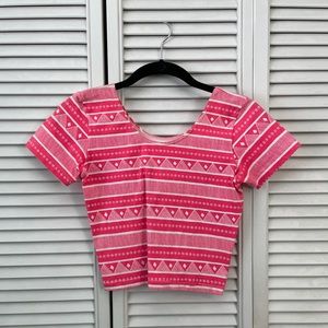 American Apparel Printed Crop Top